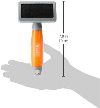 WAHL Canada Large Slicker Brush, Detangles and Removed loose hair, Stainless Steel Angled Pins, Great for Dog Grooming - Model 58424, Blue