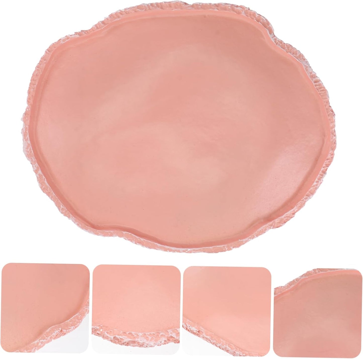 YARNOW Resin Pets Feeding Plate Reptile Feeding Bowl for Turtle Gecko Snake Vivarium Food Water Dish Anti-Skip Breeding Tray for Animals