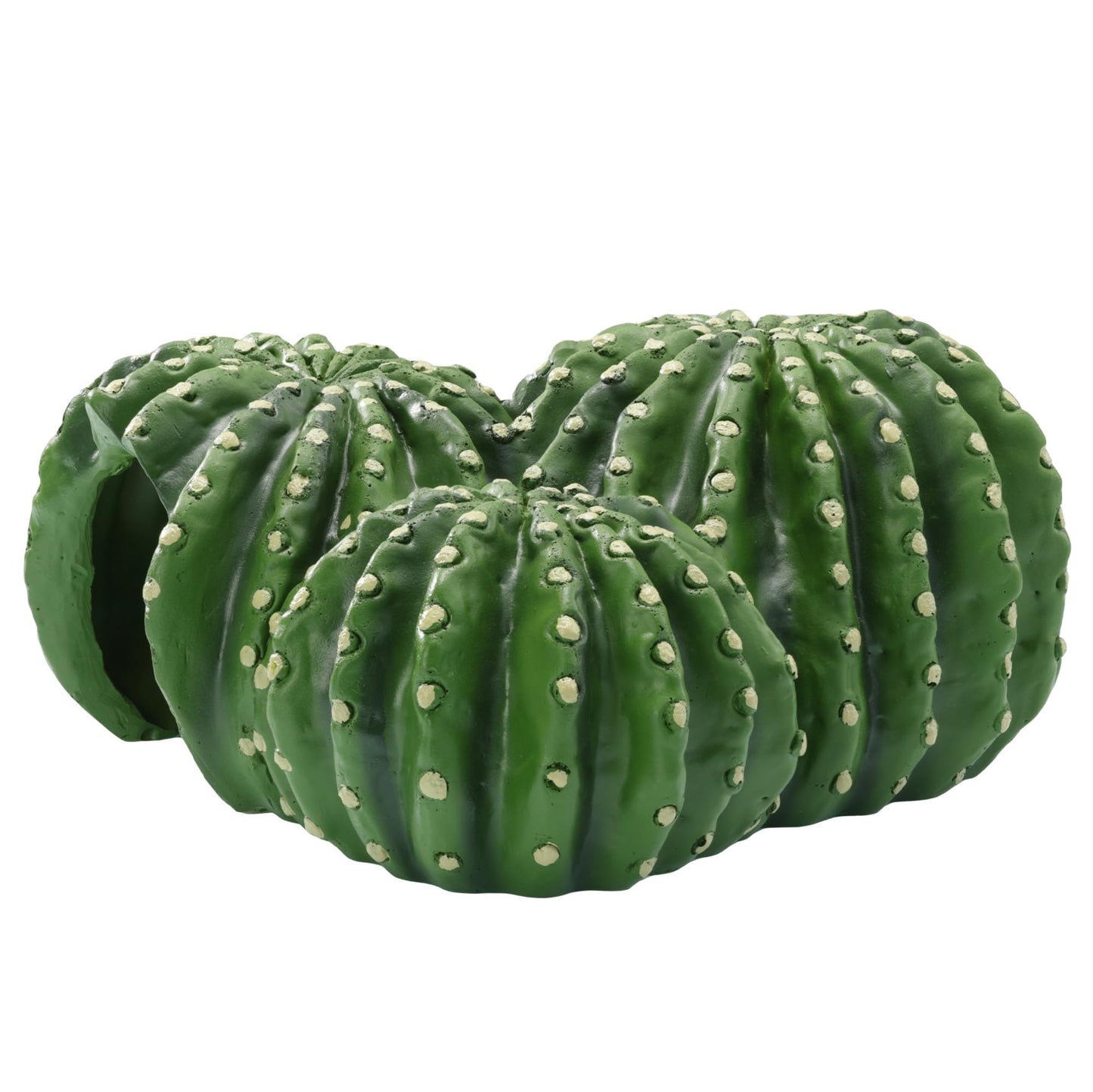 Navaris Cactus Shaped Reptile Hide Out - Reptile Accessories for Leopard Gecko, Snake, Tortoise, and More - Unique Hideout for Vivarium Decorations - Furr-Reel