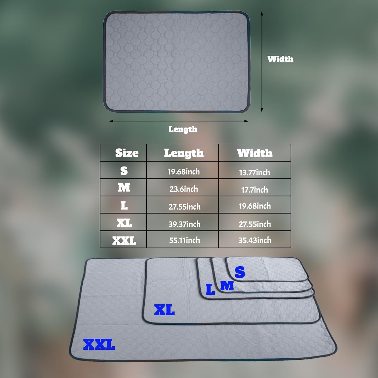 Fantperful Pet-Cage Liners-Mat Pee Pads-Bedding - for Guinea Pig Hamsters Chinchillas Bunny Rabbit Ferrets Rat Hedgehogs Small Cat Dog Puppies Small Mini Animal 2 Packs (S(13.77x19.68inch))