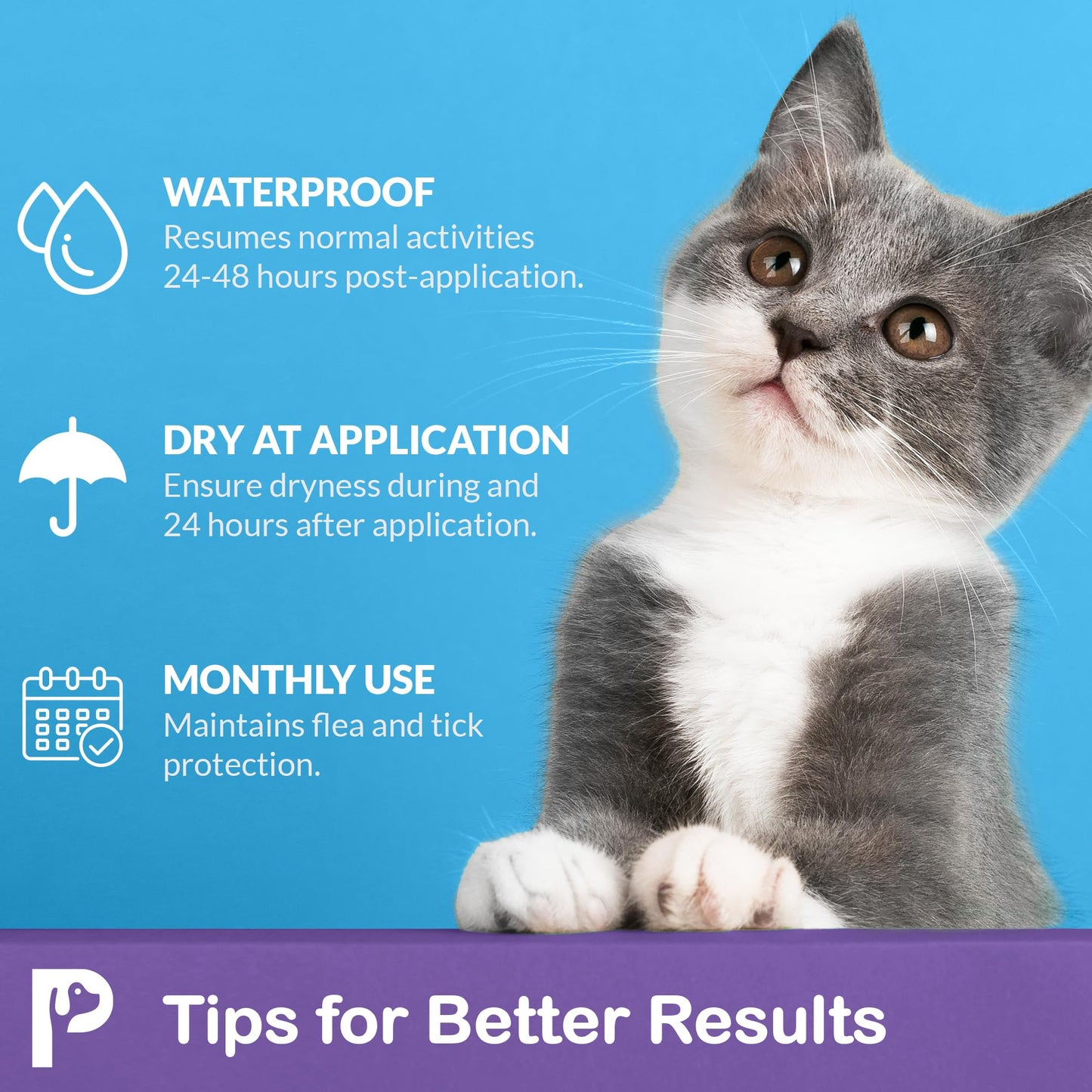 Cats & Kittens Over 1.5 lbs and 8 Weeks or Older – 6-Dose Supply (6)