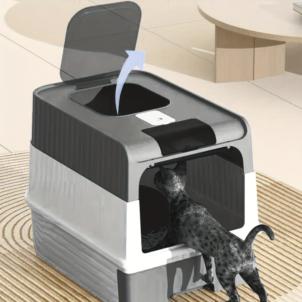 NNETM Extra Large Cat Litter Box Dual Entry - Furr-Reel