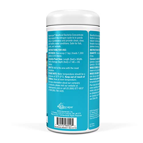 Aquascape 98949 Beneficial Bacteria for Ponds, Dry 1.1 Lbs Furr-Reel