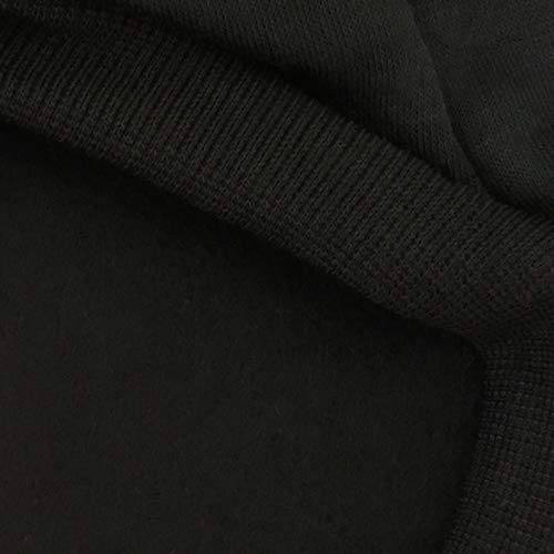 Dog Hoodies Clothes Security Rdc Pet Apparel Winter Sweatshirt Warm Sweater Cotton Jacket Coat Hoodie for Samll Dog Medium Large Cat Black, M - Furr-Reel