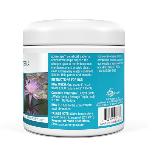 Aquascape 98949 Beneficial Bacteria for Ponds, Dry 1.1 Lbs Furr-Reel