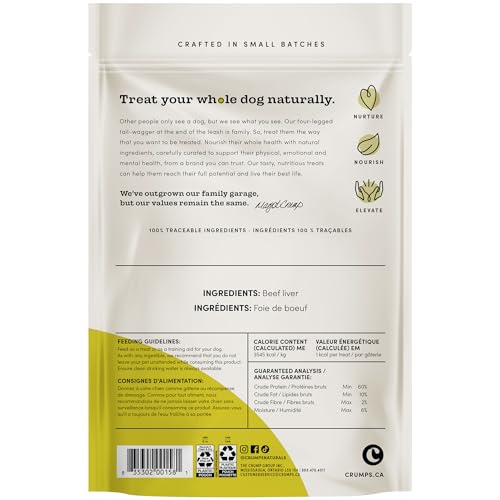 Crumps' Naturals Mini Trainers Freeze Dried Beef Liver (1 Pack),, 1.9OZ/ 55G - Furr-Reel