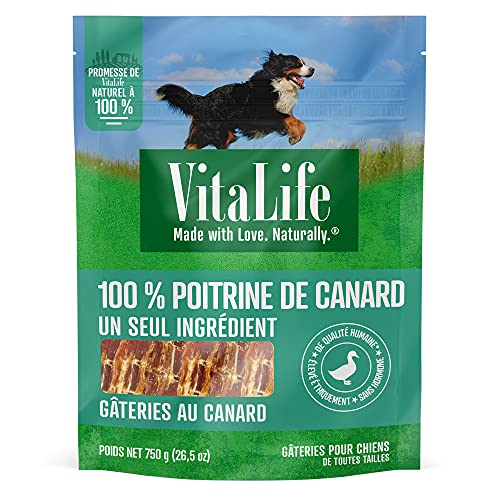 VitaLife 750 g Duck Tenders, All Natural Dog Treats - Furr-Reel