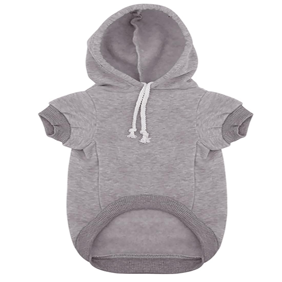 Dog Hoodies Clothes Security Rdc Pet Apparel Winter Sweatshirt Warm Sweater Cotton Jacket Coat Hoodie for Samll Dog Medium Large Cat Black, M - Furr-Reel