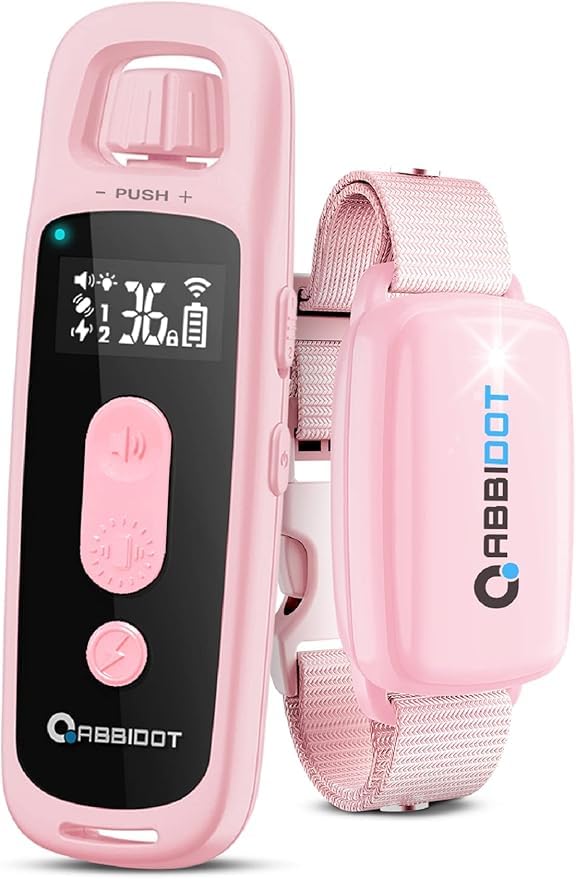 ABBIDOT 3300 Ft Dog Training Collar with Remote - [New Version] Shock Collar, 5 Training Modes, 88 Levels e Collar, Waterproof Training Collar for Small Medium Large Dogs(15~120 lbs)