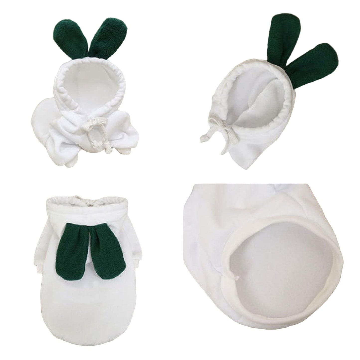 Warm Dog Winter Clothes Cute Fruit Dog Coat Hoodies Fleece Pet Dogs Costume Jacket for French Bulldog Chihuahua Ropa para Perro(Green,S)