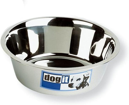 Dogit Stainless Steel Dog Bowl, Large-1.5-Liter (50-Ounce), M (Pack of 1)