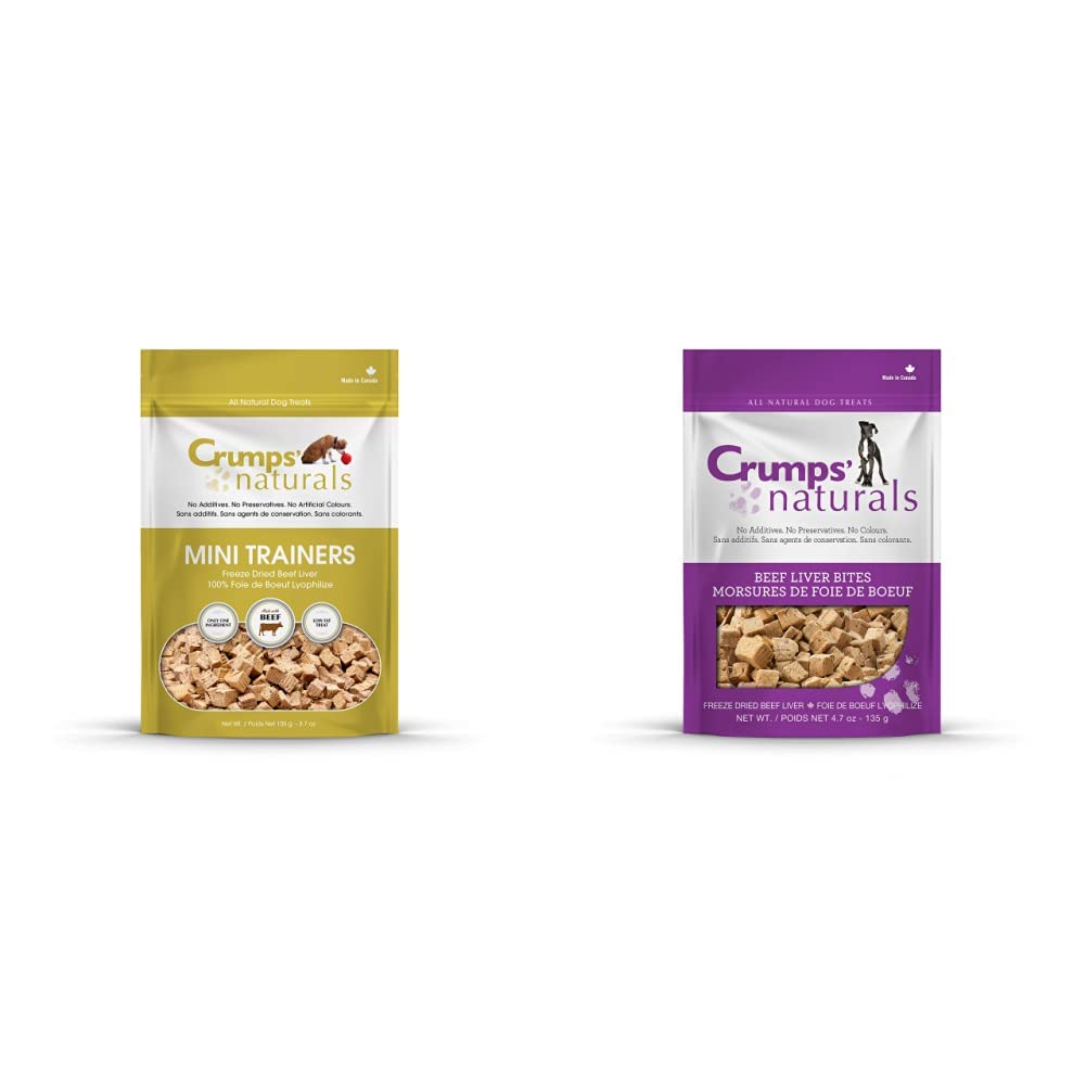 Crumps' Naturals Mini Trainers Freeze Dried Beef Liver (1 Pack),, 1.9OZ/ 55G - Furr-Reel