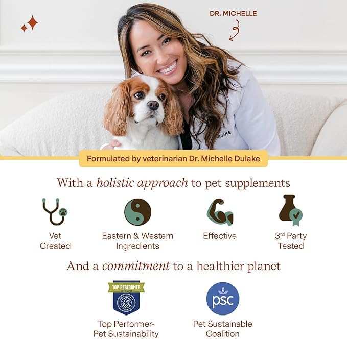 Fera Pets Organic Probiotics for Dogs & Cats - Cat & Dog Probiotic Supplement with 12 Strains & Prebiotics for Your Pet’s Digestion - 60 Scoops