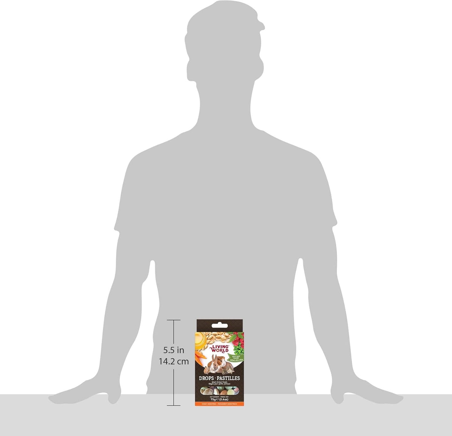 Living World Small Animal Drops - Multi-Mix Flavour - 75 g (2.6 oz)