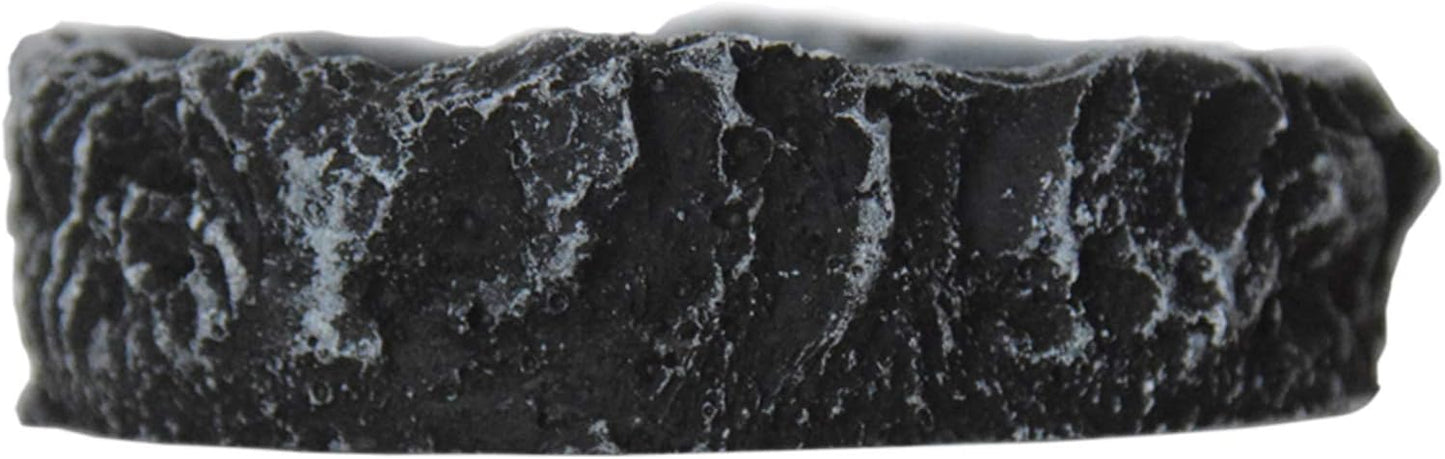 2 Pack Reptile Water and Food Bowls, Feeding Dish for Leopard Gecko, Lizard, Spider, Scorpion, Chameleon - Breadworm Feeding (2Pcs Round)