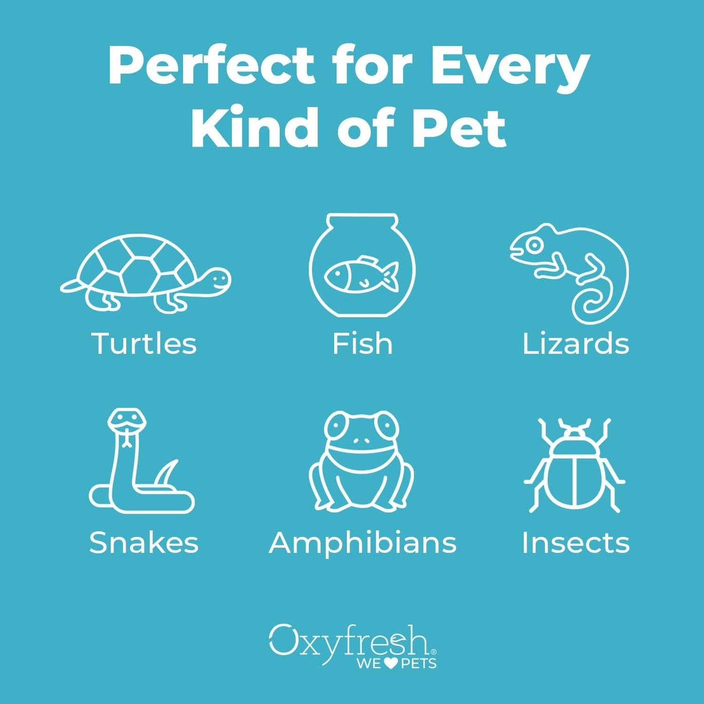 Oxyfresh Premium Terrarium Cleaner – Professional Amphibian & Reptile Terrarium Smell Eliminator – Safe & Quickly Removes Waste & Odors – Streak Free Glass – Bleach Free Furr-Reel