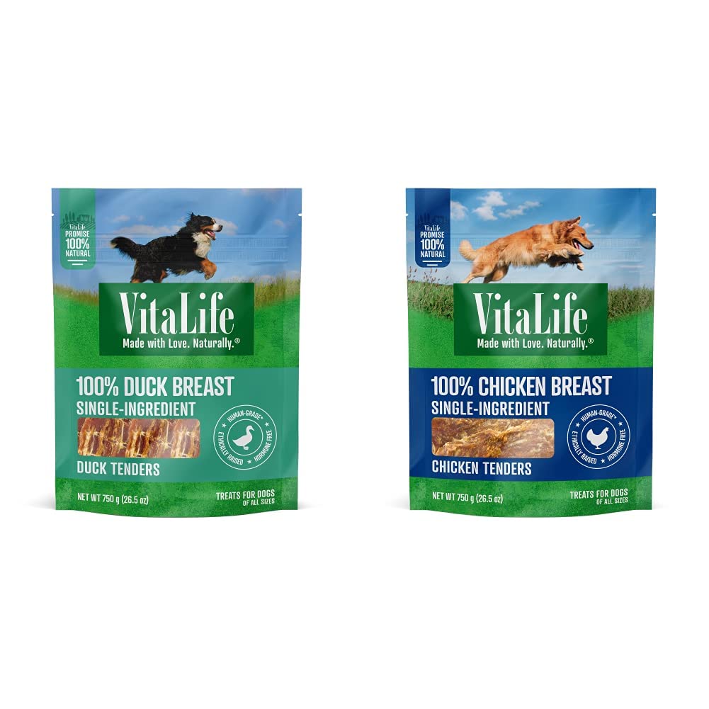 VitaLife 750 g Duck Tenders, All Natural Dog Treats - Furr-Reel