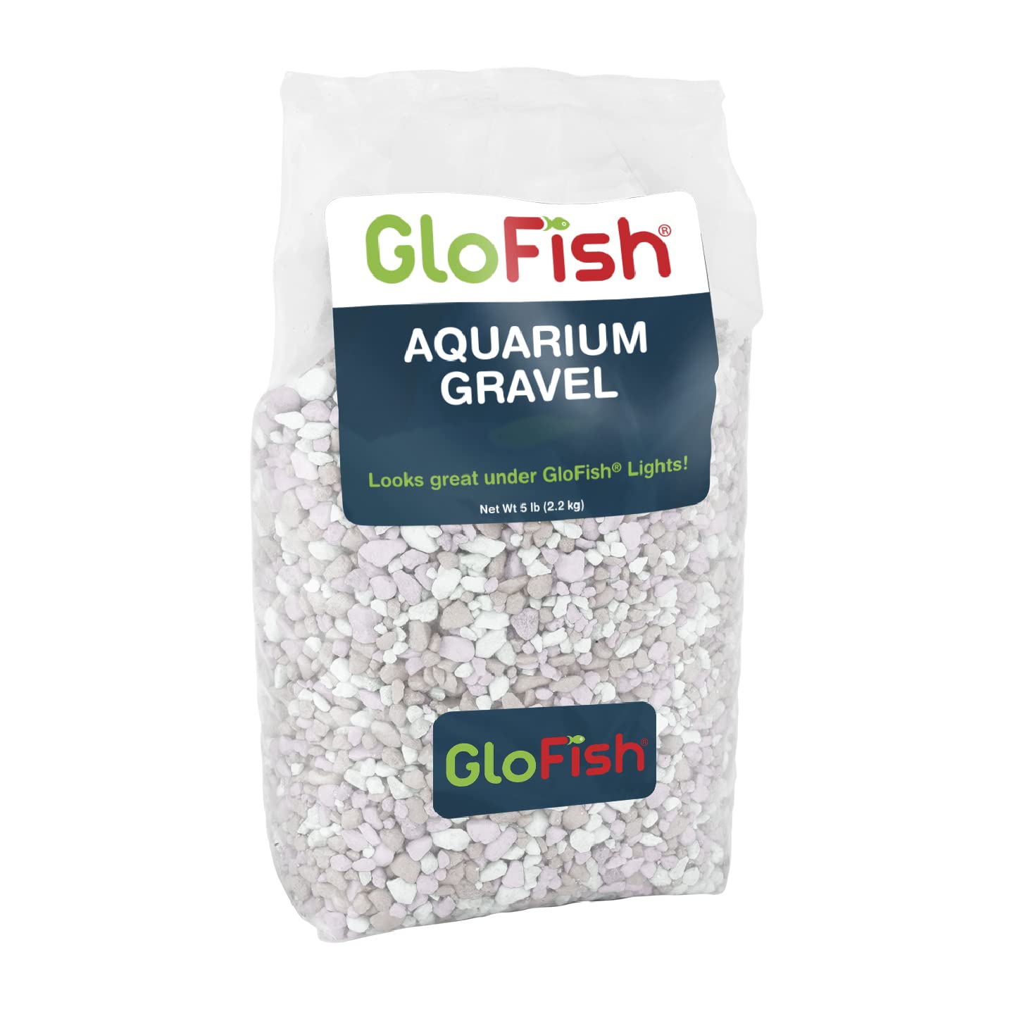 Glofish Aquarium Gravel, Black with Fluorescent Highlights, 5-Pound Bag - Furr-Reel