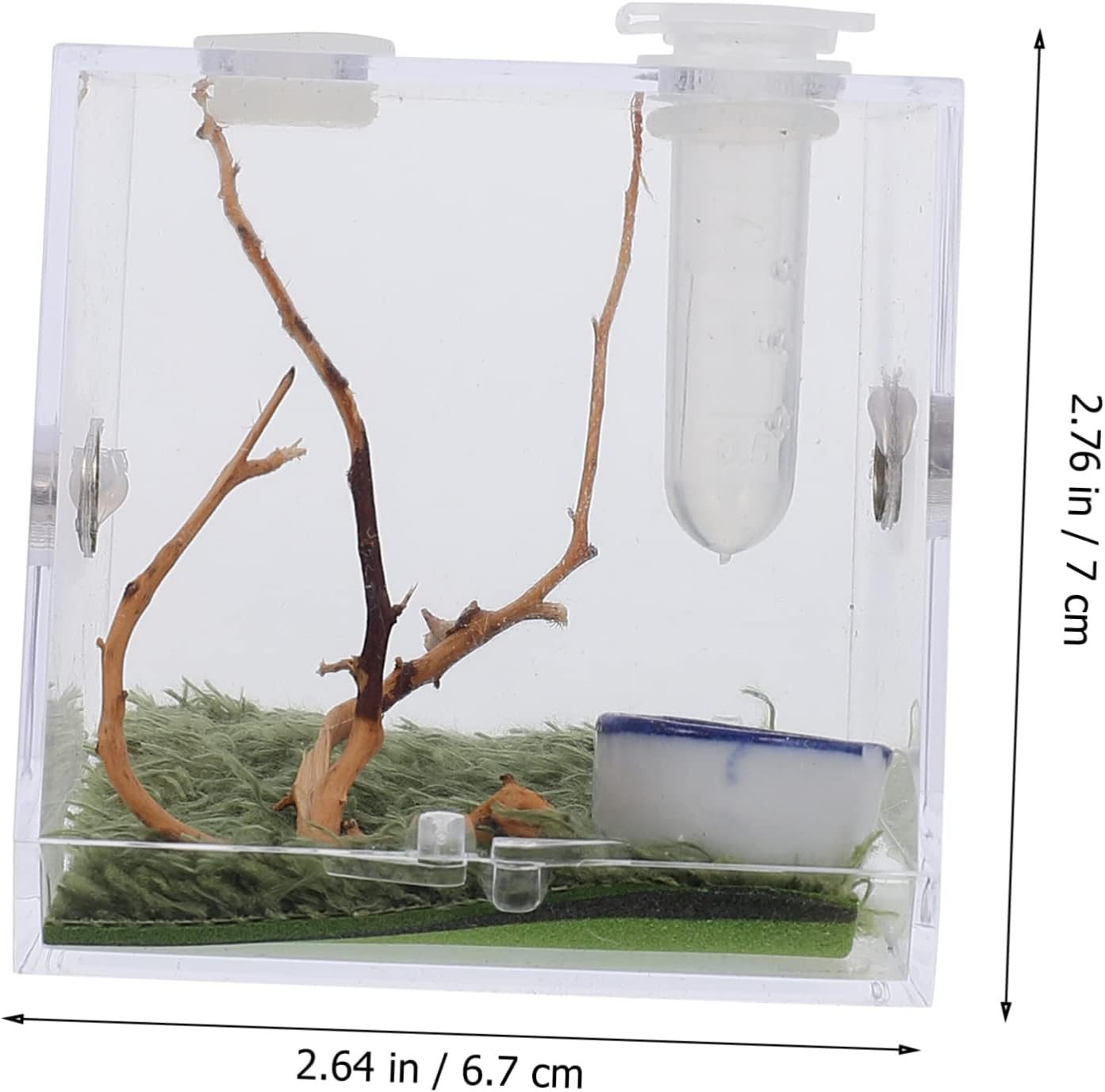 Toyvian 1Set Spider Habitat Box Lightweight Small Pet Breeding Container for Jumping Spider Scorpion Beetle