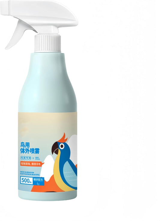 Ellisalano Premium Quality Bird Odor Eliminator Spray to Freshen Your Feathered Friend - A Must for Bird Owners (500ML)