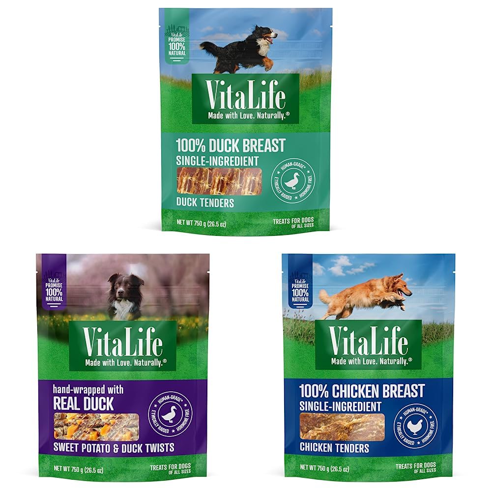 VitaLife 750 g Duck Tenders, All Natural Dog Treats - Furr-Reel