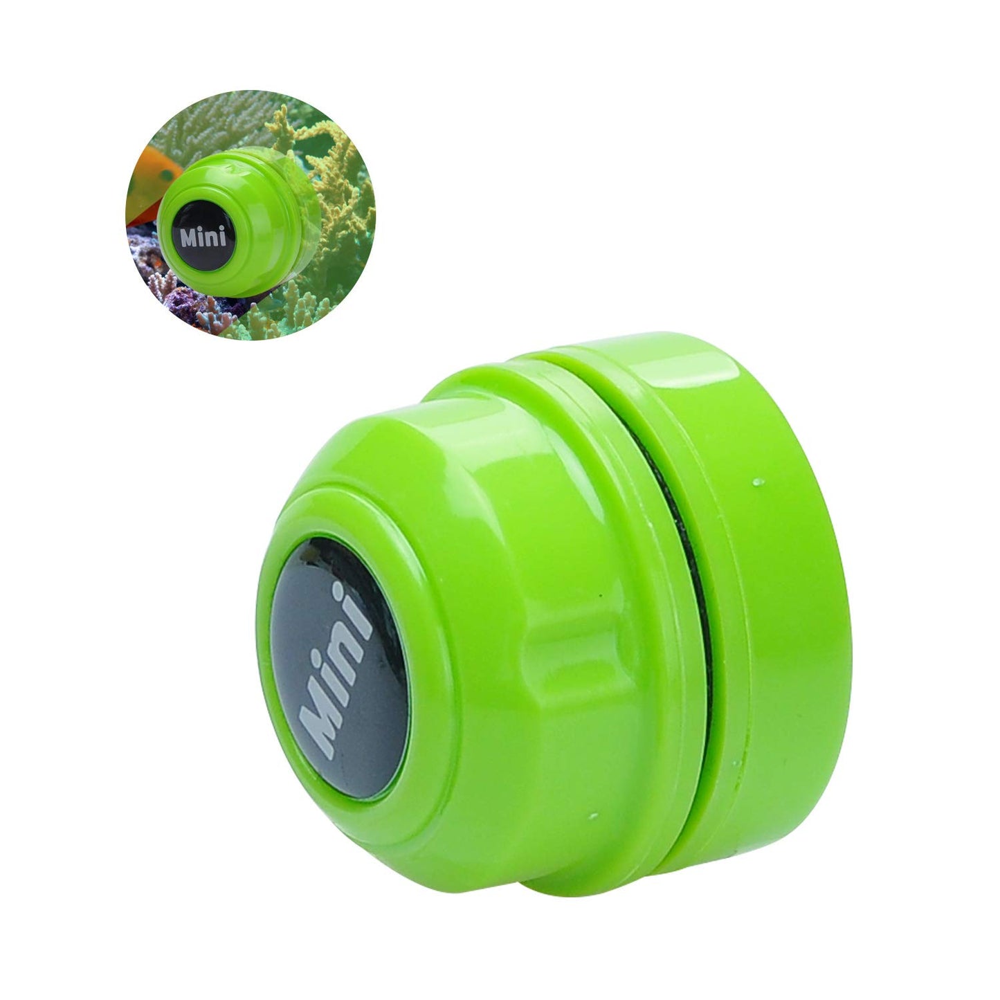 TOP Star Mini Magnet Fish Tank Brush, Aquarium Cleaner, Fish Tank Glass Cleaner, Mini Portable Durable Magnet, Cleaning for Fish Tank and Algae Removal (Green)