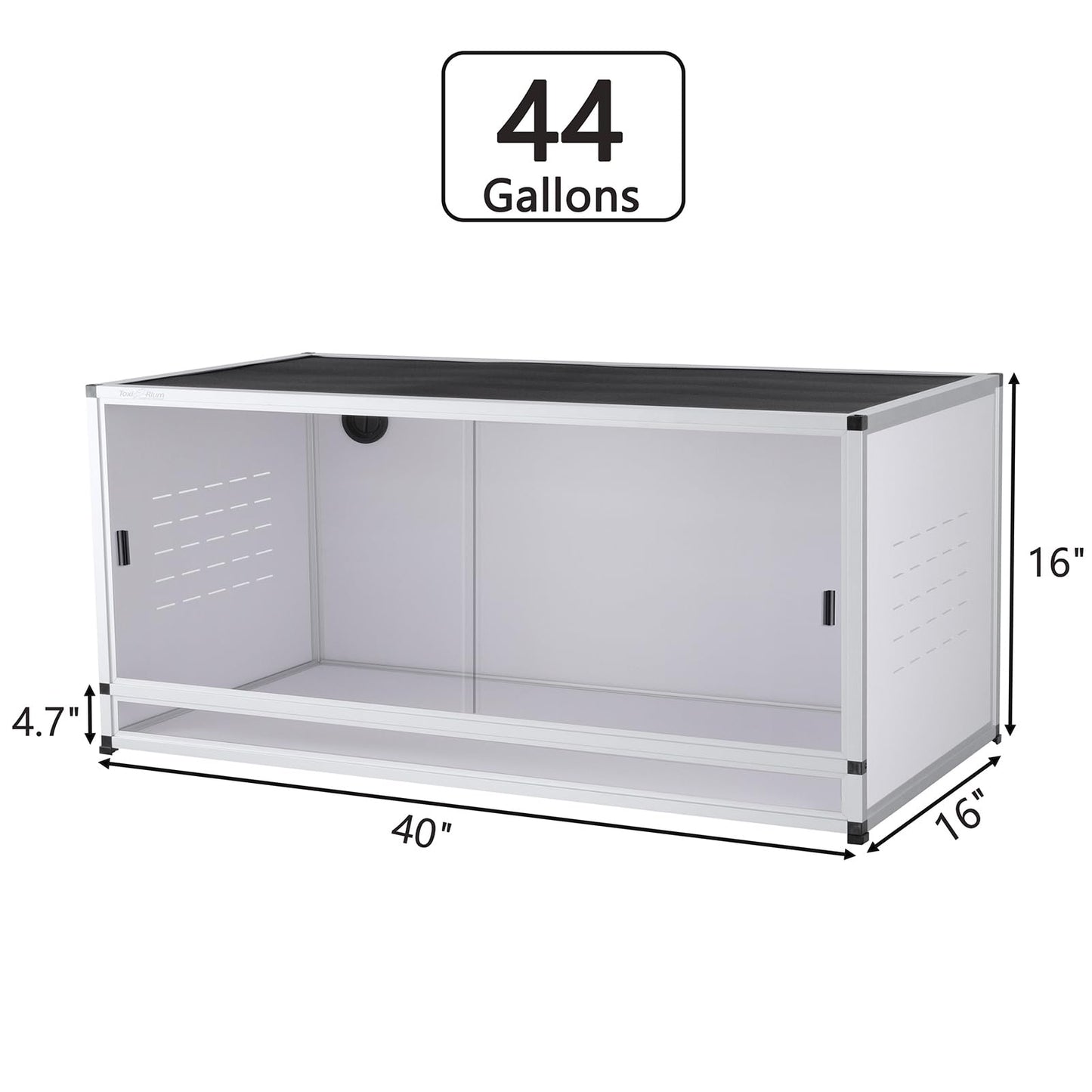 Reptile Terrarium 120 Gallon 4x2x2FT Large PVC Enclosure Breeding Tank for Bearded Dragon Gecko Lizard Snake, Wide Breeding Lounge Vivarium Suit for Juvenile to Adult Reptiles - Furr-Reel