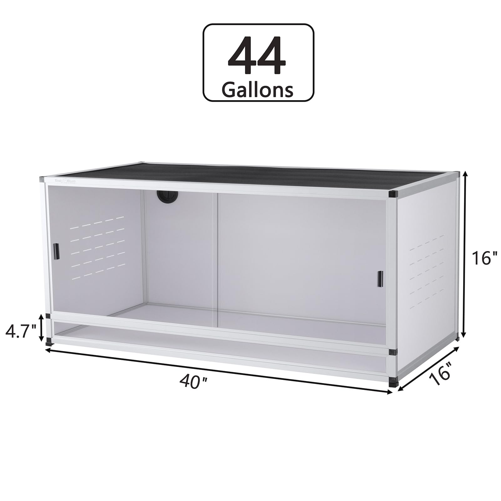 Reptile Terrarium 120 Gallon 4x2x2FT Large PVC Enclosure Breeding Tank for Bearded Dragon Gecko Lizard Snake, Wide Breeding Lounge Vivarium Suit for Juvenile to Adult Reptiles - Furr-Reel