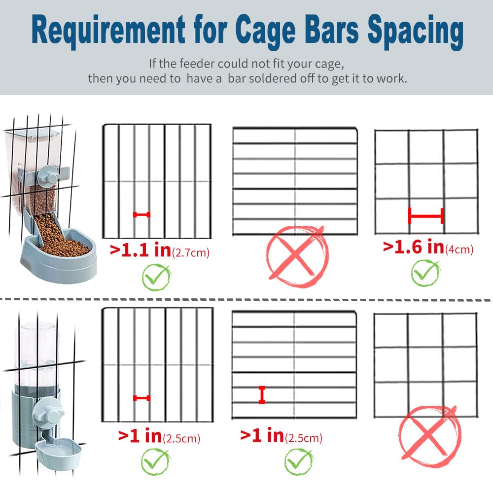 Abreuvoir sans fuite pour lapin, 500 ml, sans goutte, pour cochon d'Inde, hamster, chinchilla, furet de petit animal