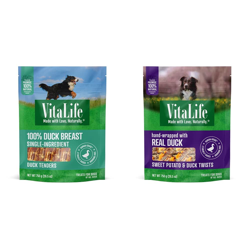 VitaLife 750 g Duck Tenders, All Natural Dog Treats - Furr-Reel