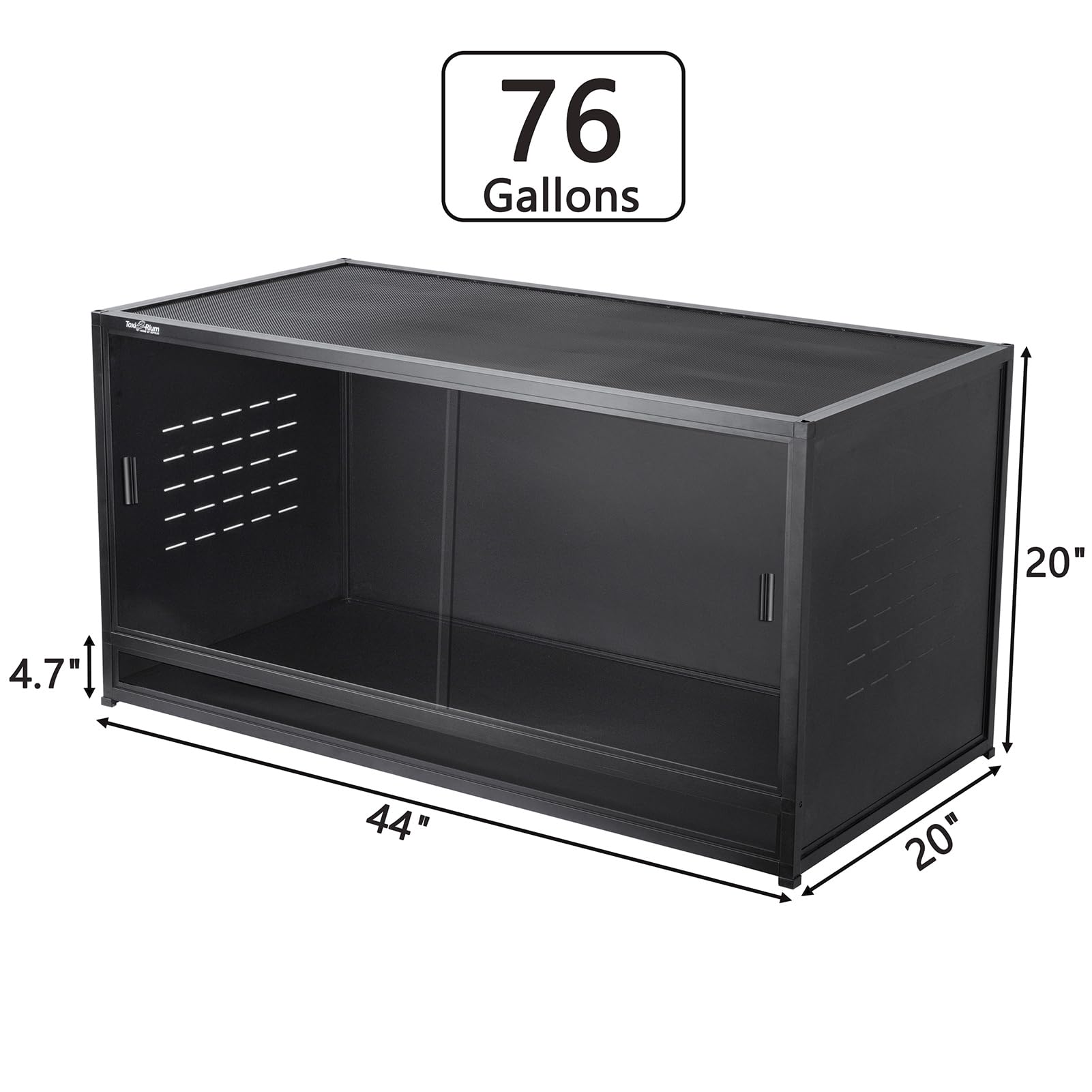 Reptile Terrarium 120 Gallon 4x2x2FT Large PVC Enclosure Breeding Tank for Bearded Dragon Gecko Lizard Snake, Wide Breeding Lounge Vivarium Suit for Juvenile to Adult Reptiles - Furr-Reel