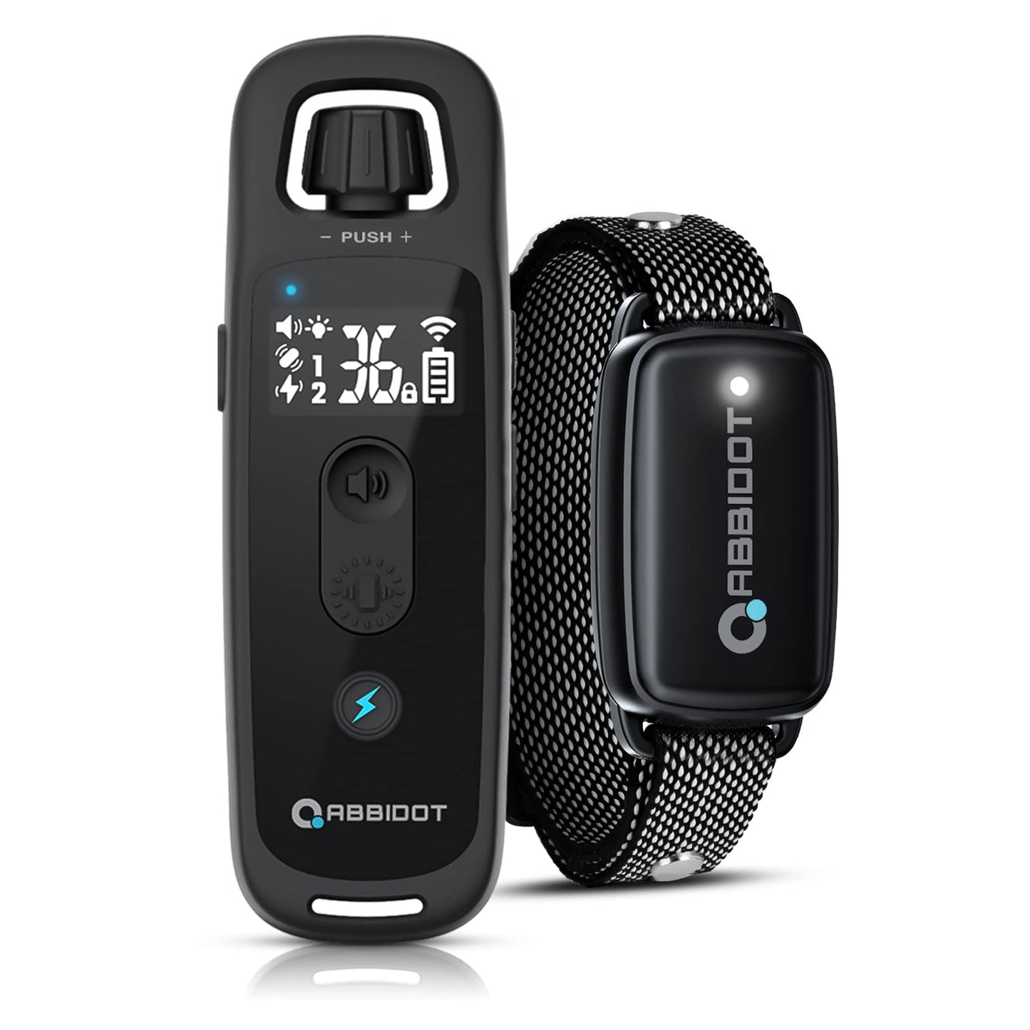 ABBIDOT 3300 Ft Dog Training Collar with Remote - [New Version] Shock Collar, 5 Training Modes, 88 Levels e Collar, Waterproof Training Collar for Small Medium Large Dogs(15~120 lbs)