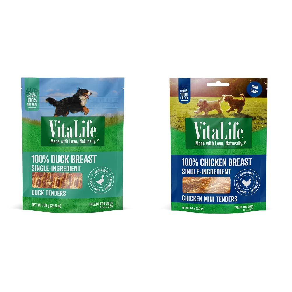 VitaLife 750 g Duck Tenders, All Natural Dog Treats - Furr-Reel