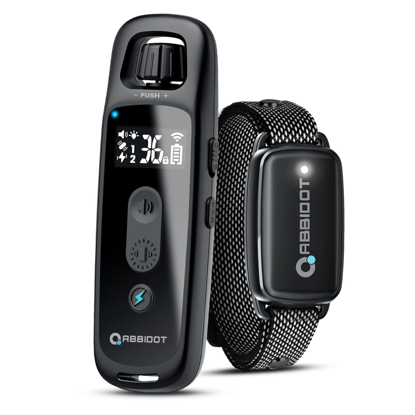 ABBIDOT 3300 Ft Dog Training Collar with Remote - [New Version] Shock Collar, 5 Training Modes, 88 Levels e Collar, Waterproof Training Collar for Small Medium Large Dogs(15~120 lbs)