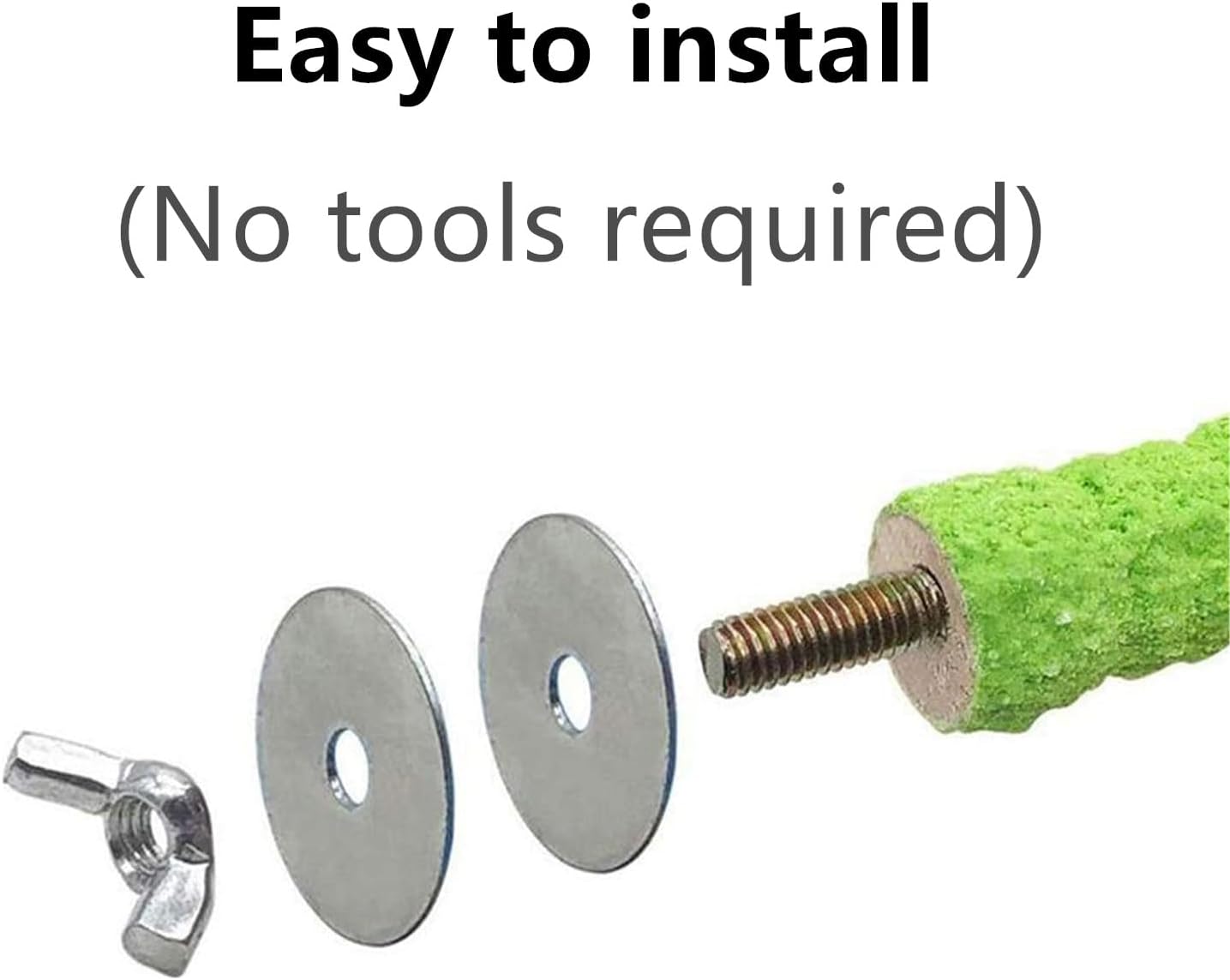 Bird Perch Stand Toy Wood Parrot Perch Stand Platform Paw Grinding Rough-surfaced Chew Toys Cage Accessories Exercise Toys Random Color, Suitable for Budgies Parakeet Cockatiel Conure Hamster (3 PCS)