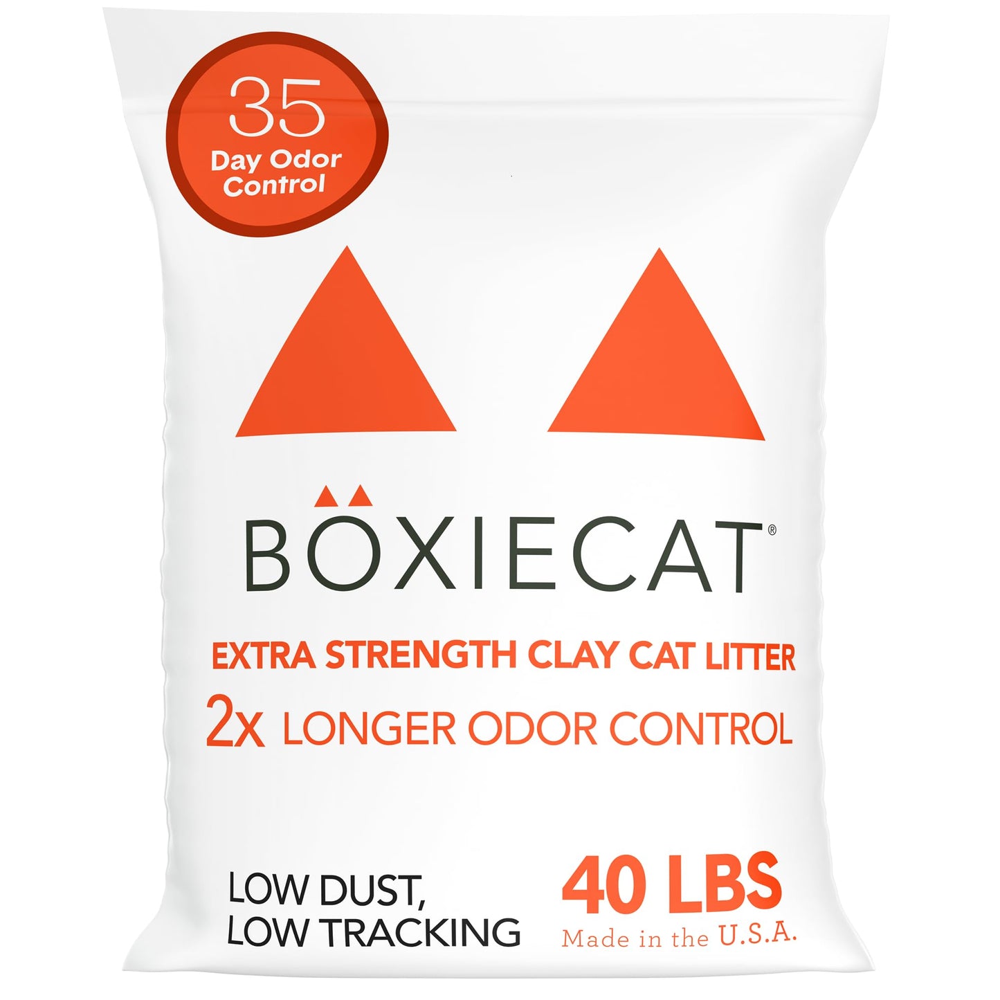 Boxie® Unscented 30 Day Odour Control Clumping Clay Cat & Kitty Litter 16 lb, 99.9% Dust-Free, Hard Flat Top® Clumps, No Fragrances No Fillers, Long-Lasting, Easy to Scoop
