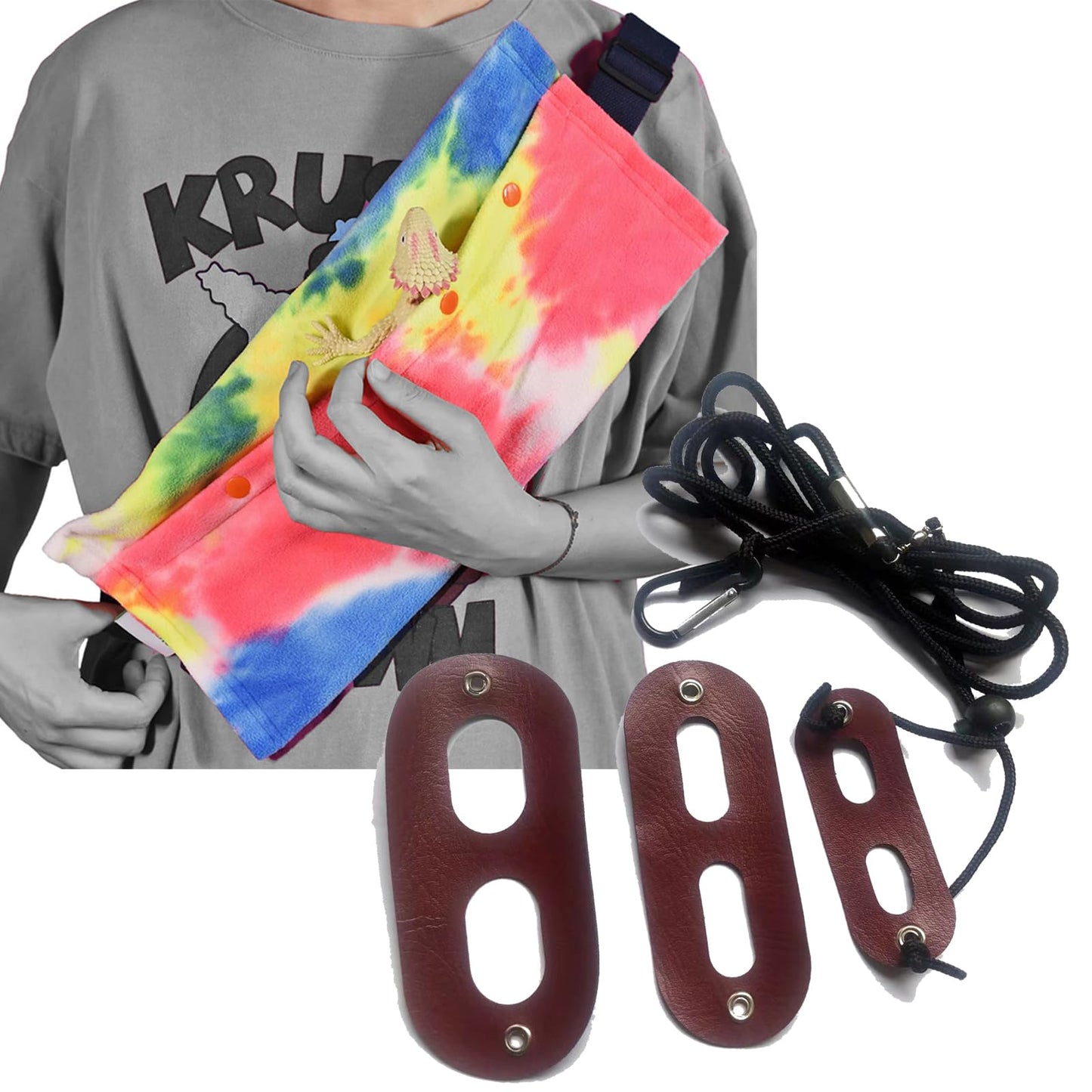 3 in 1 Reptile Hide Cave with Detachable Base & Humidity Dish for Bearded Dragon, Tank Terrarium Decor Humid Hideout for Small Reptiles Crested Gecko, Leopard, Lizard, Snake, Crabs (Hideout 3 in 1)