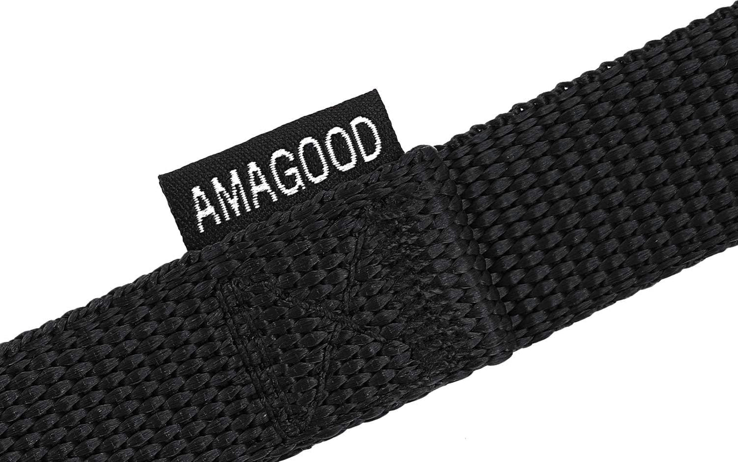 AMAGOOD Dog/Puppy Obedience Recall Training Agility Lead-15 ft 20 ft 30 ft 50 ft Long Leash-for Dog Training,Tie Out,Play,Safety,Camping (15 feet, Black)