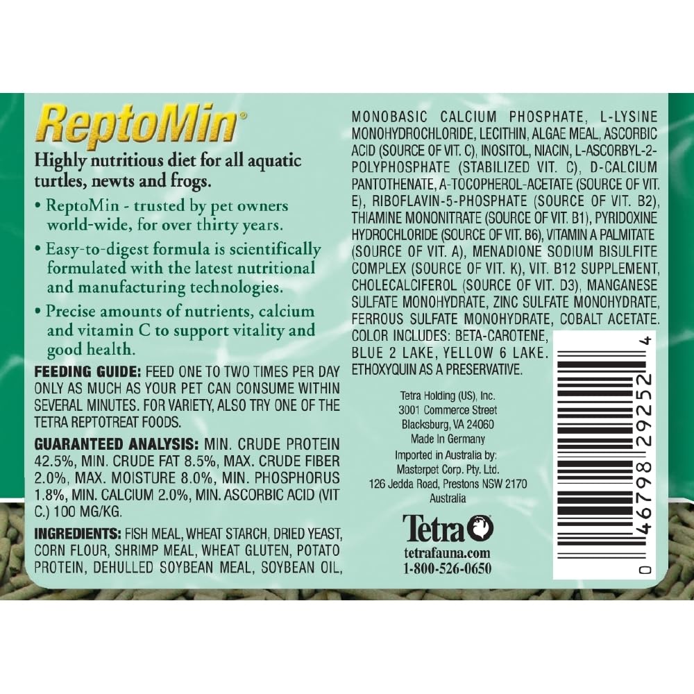 Tetra ReptoMin Floating Food Sticks for Aquatic Turtles/Newts/Frogs, 300g