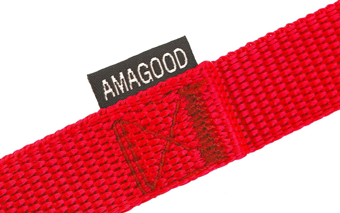 AMAGOOD Dog/Puppy Obedience Recall Training Agility Lead-15 ft 20 ft 30 ft 50 ft Long Leash-for Dog Training,Tie Out,Play,Safety,Camping (15 feet, Black)