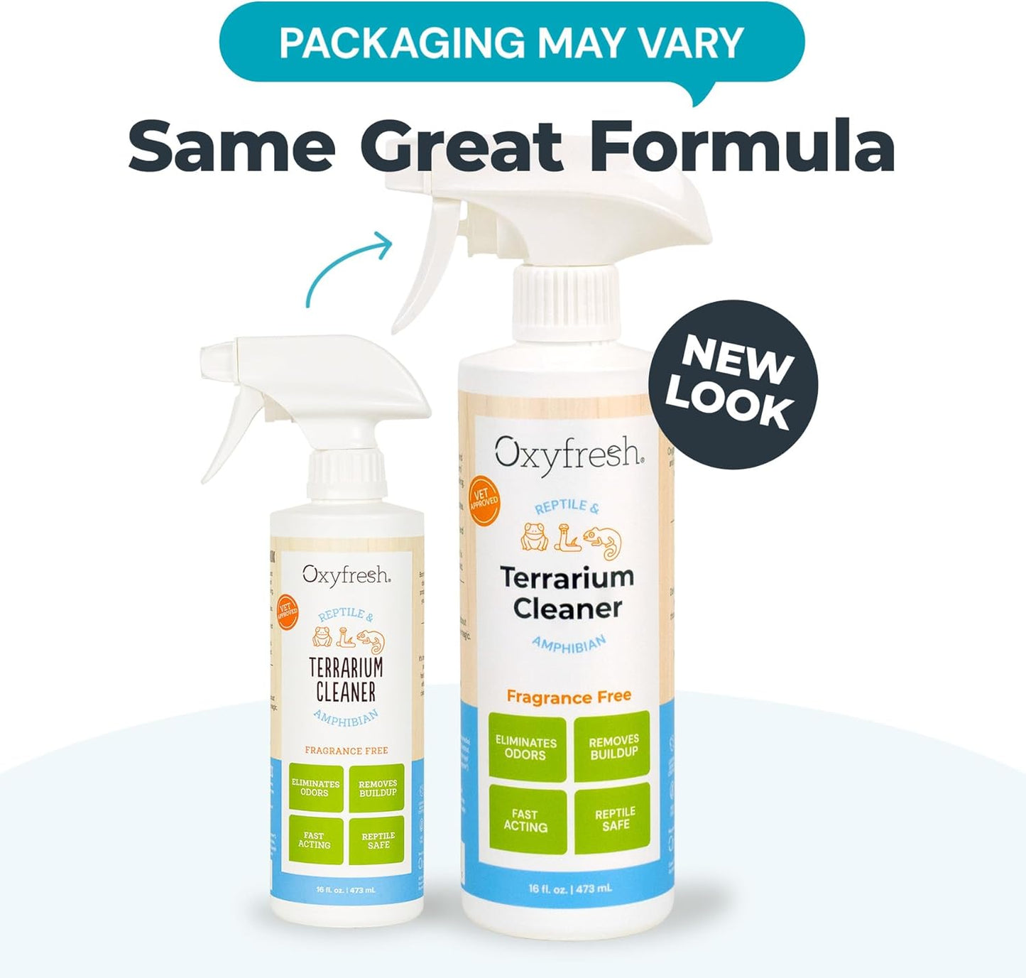 Oxyfresh Premium Terrarium Cleaner – Professional Amphibian & Reptile Terrarium Smell Eliminator – Safe & Quickly Removes Waste & Odors – Streak Free Glass – Bleach Free Furr-Reel
