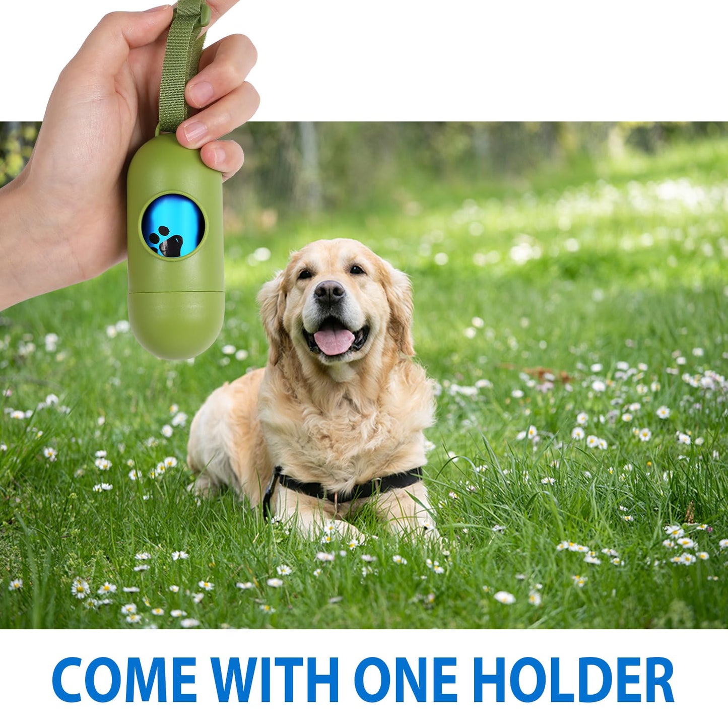 Yingdelai Dog Poop Bags, 540 Counts Poop Bags Leak-Proof Dog Waste Bags with 1 Dispenser Poop Bags for Dogs|Doggy (Scented)