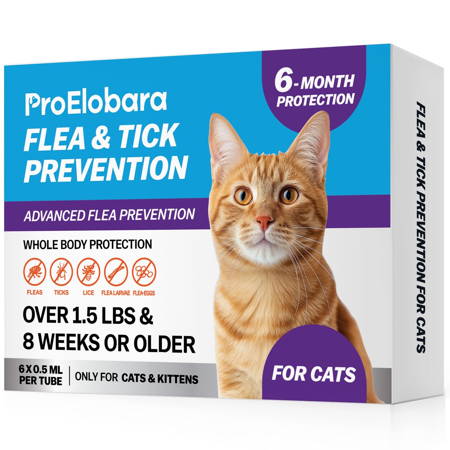 Cats & Kittens Over 1.5 lbs and 8 Weeks or Older – 6-Dose Supply (6)