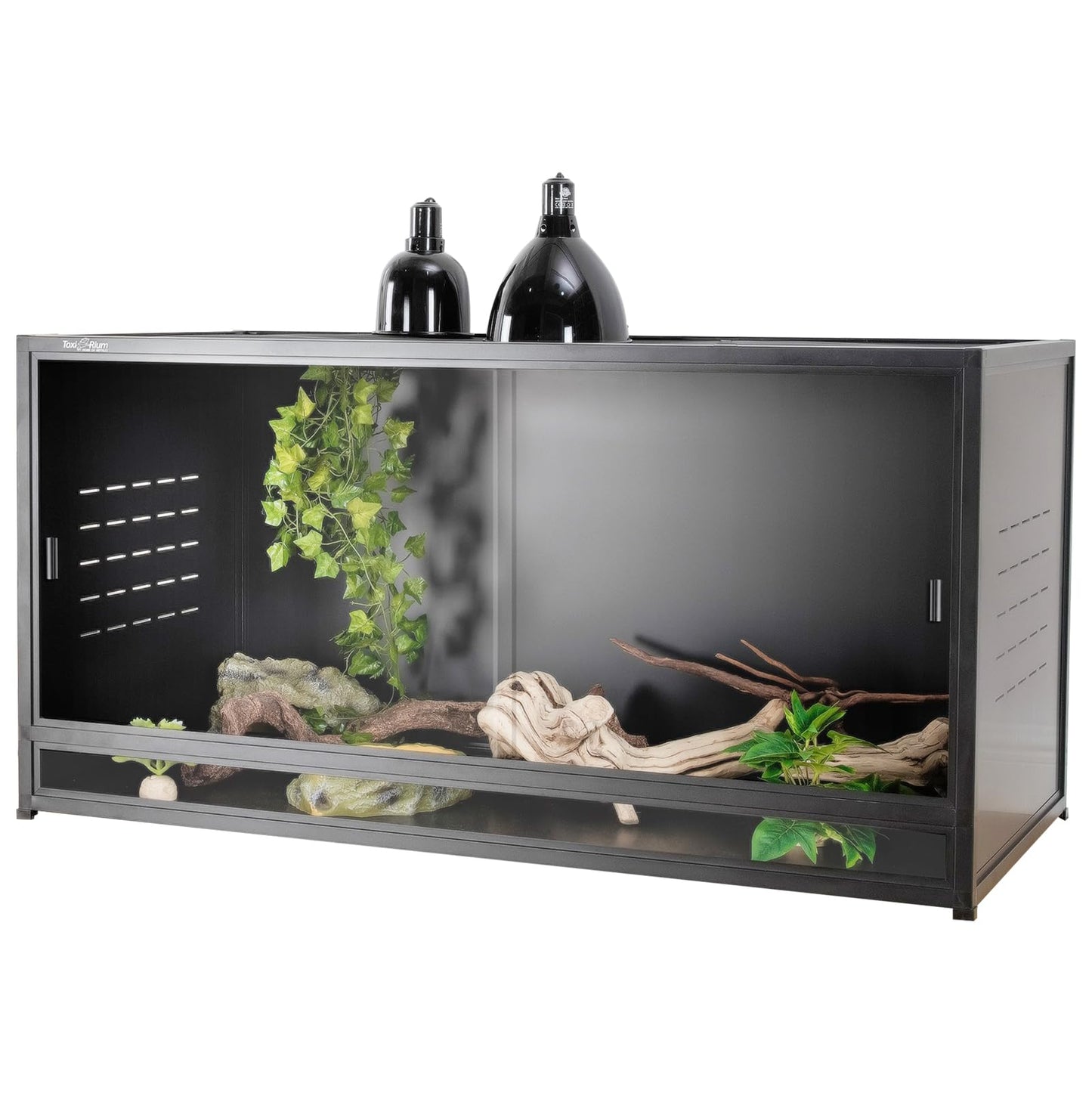 Reptile Terrarium 120 Gallon 4x2x2FT Large PVC Enclosure Breeding Tank for Bearded Dragon Gecko Lizard Snake, Wide Breeding Lounge Vivarium Suit for Juvenile to Adult Reptiles - Furr-Reel