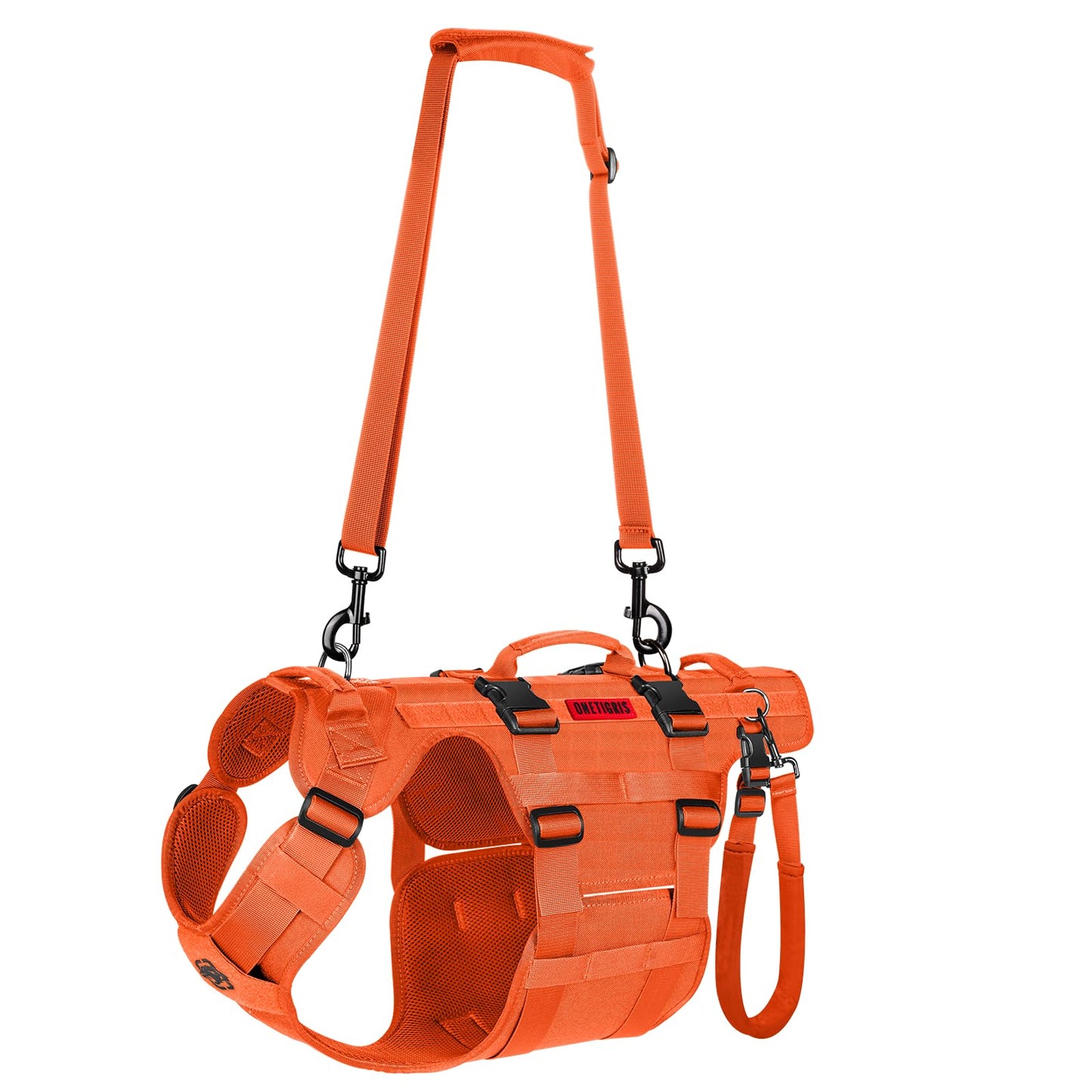 OneTigris Dog Lift Harness - Large Dog Support Sling with Handles, Hip Support Brace (Black, L)