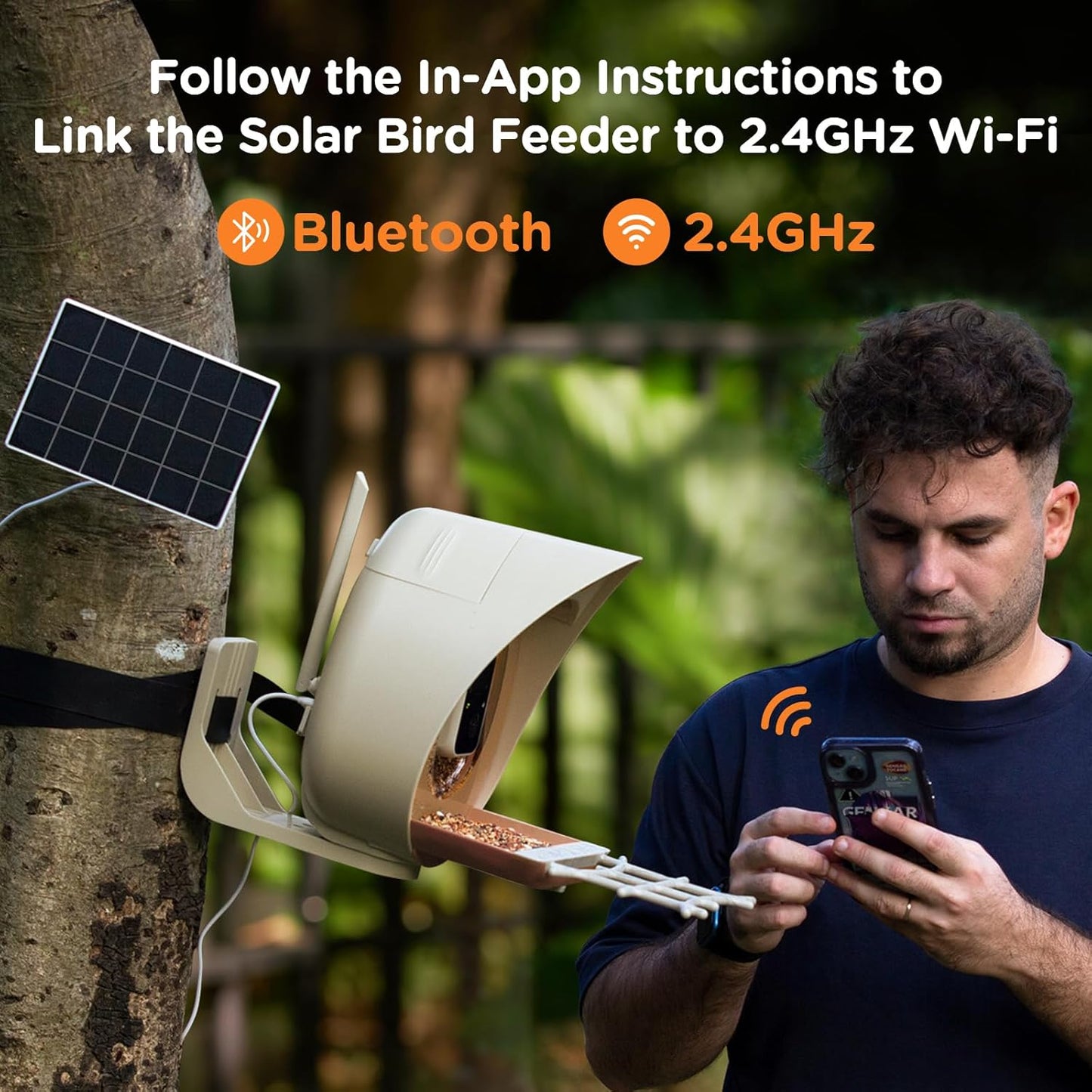 Bird Feeder with Camera Supports AI Identify Bird Species, Smart Bird Feeder,2K Video on Live Watch, Birds Arrival Alert,Solar Powered,Outdoor Bird Camera with Hummingbird Feeder,Gifts for Bird Lovers