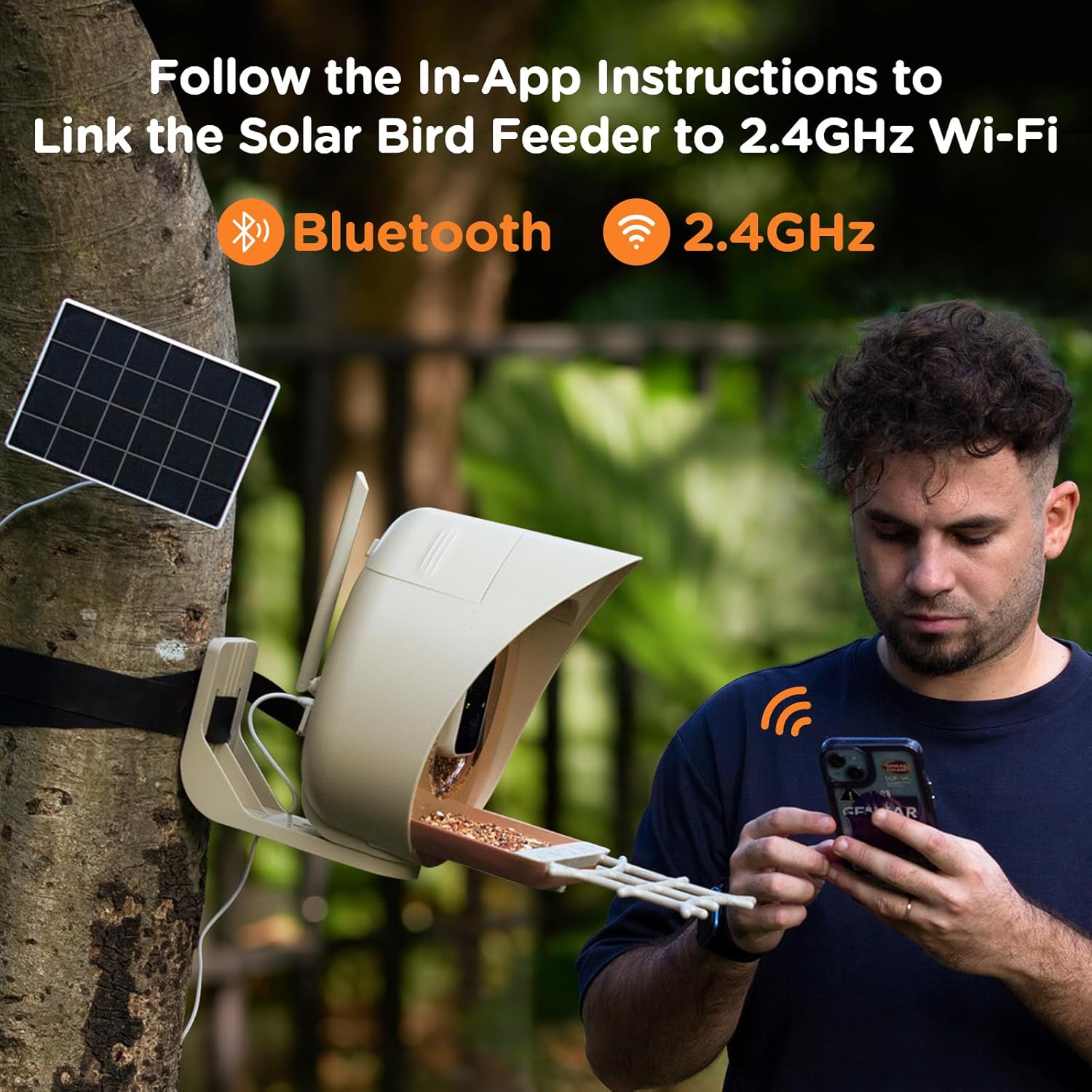 Bird Feeder with Camera Supports AI Identify Bird Species, Smart Bird Feeder,2K Video on Live Watch, Birds Arrival Alert,Solar Powered,Outdoor Bird Camera with Hummingbird Feeder,Gifts for Bird Lovers