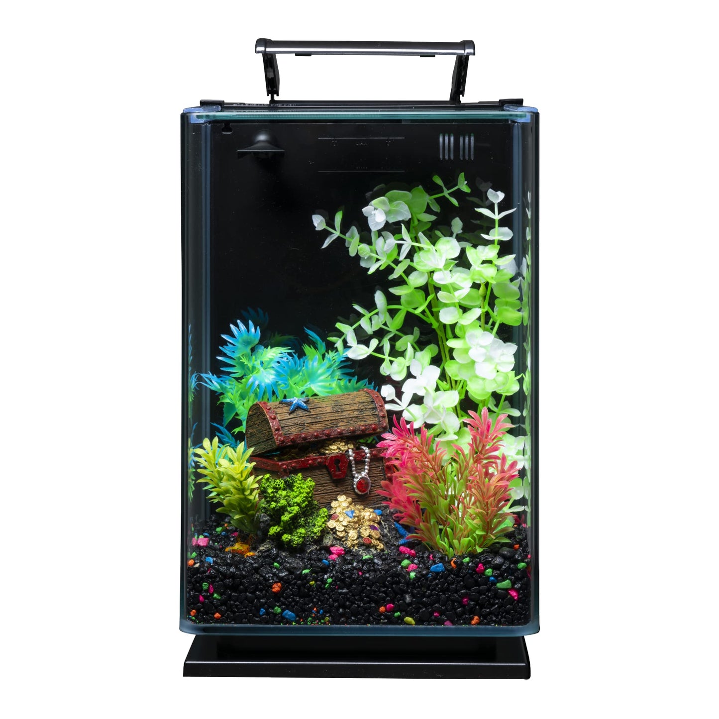 Glofish Aquarium Gravel, Black with Fluorescent Highlights, 5-Pound Bag - Furr-Reel