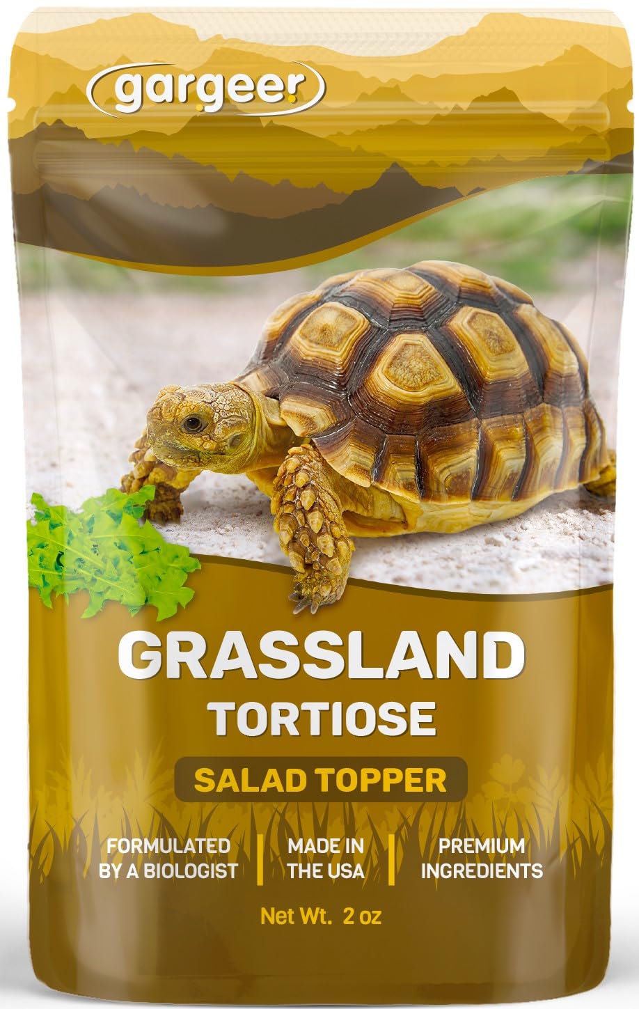 Gargeer Bearded Dragon Salad Topper: Supercharge Healthy Diet Supplement - Essential Nutrition Care Blend for Strength & Robust Immune System in Juvenile & Adult Dragons 2oz, Made in The USA. Enjoy!