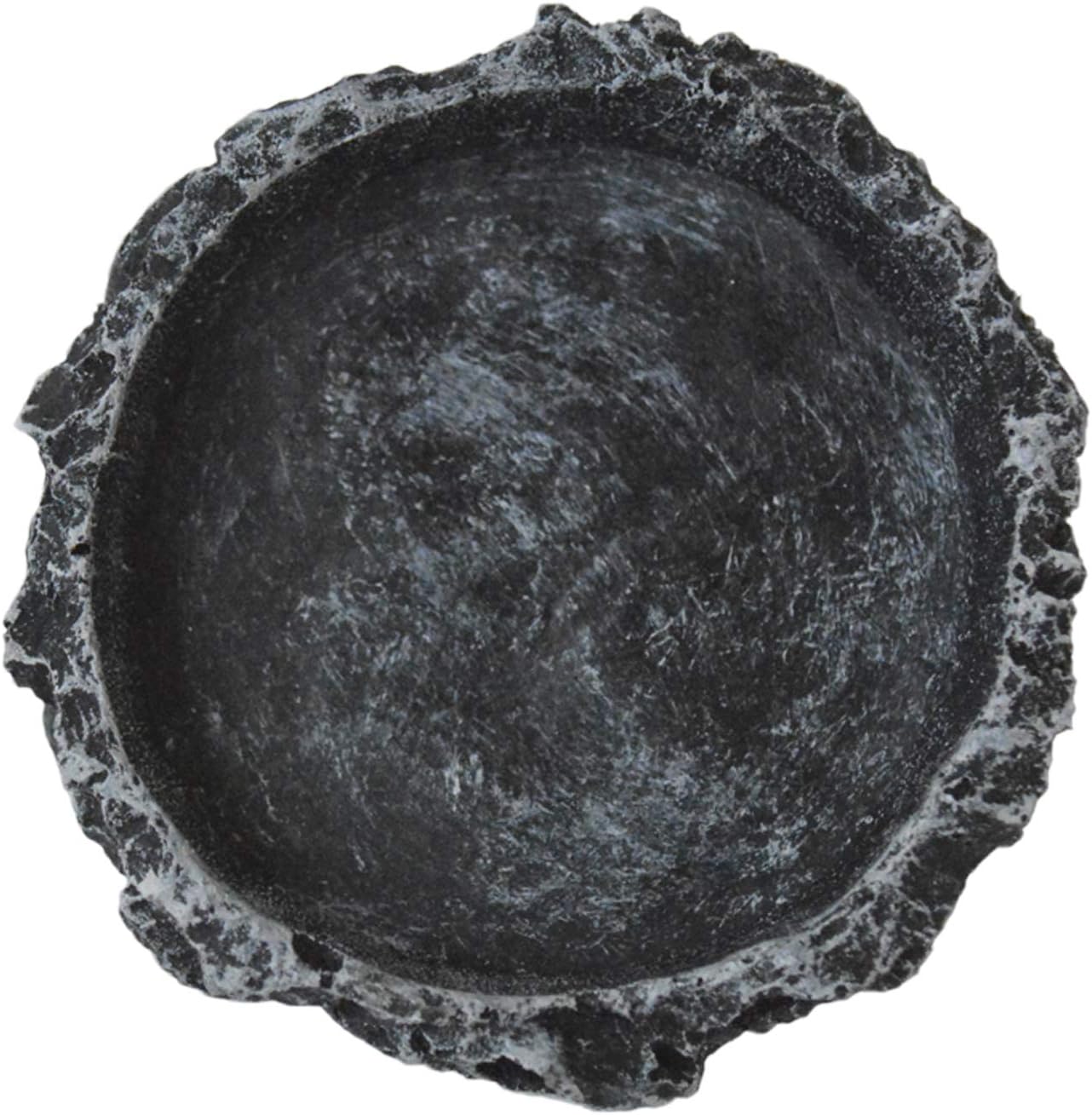 2 Pack Reptile Water and Food Bowls, Feeding Dish for Leopard Gecko, Lizard, Spider, Scorpion, Chameleon - Breadworm Feeding (2Pcs Round)